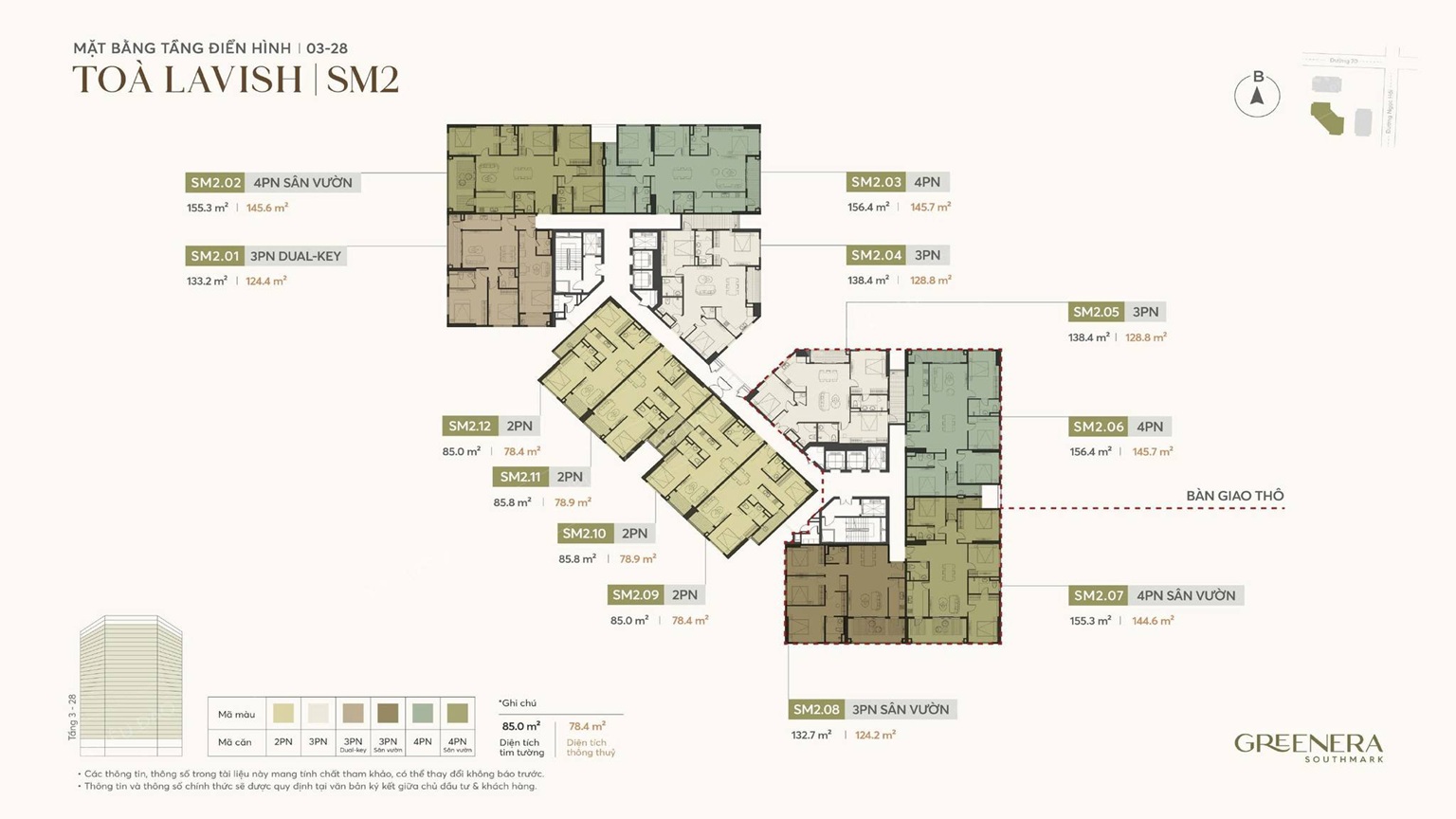 mặt bằng dự án greenera southmark 486 ngọc hồi thanh trì